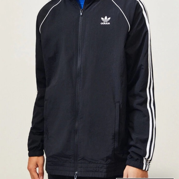 ADIDAS Black & White Windbreaker - Picture 2 of 6